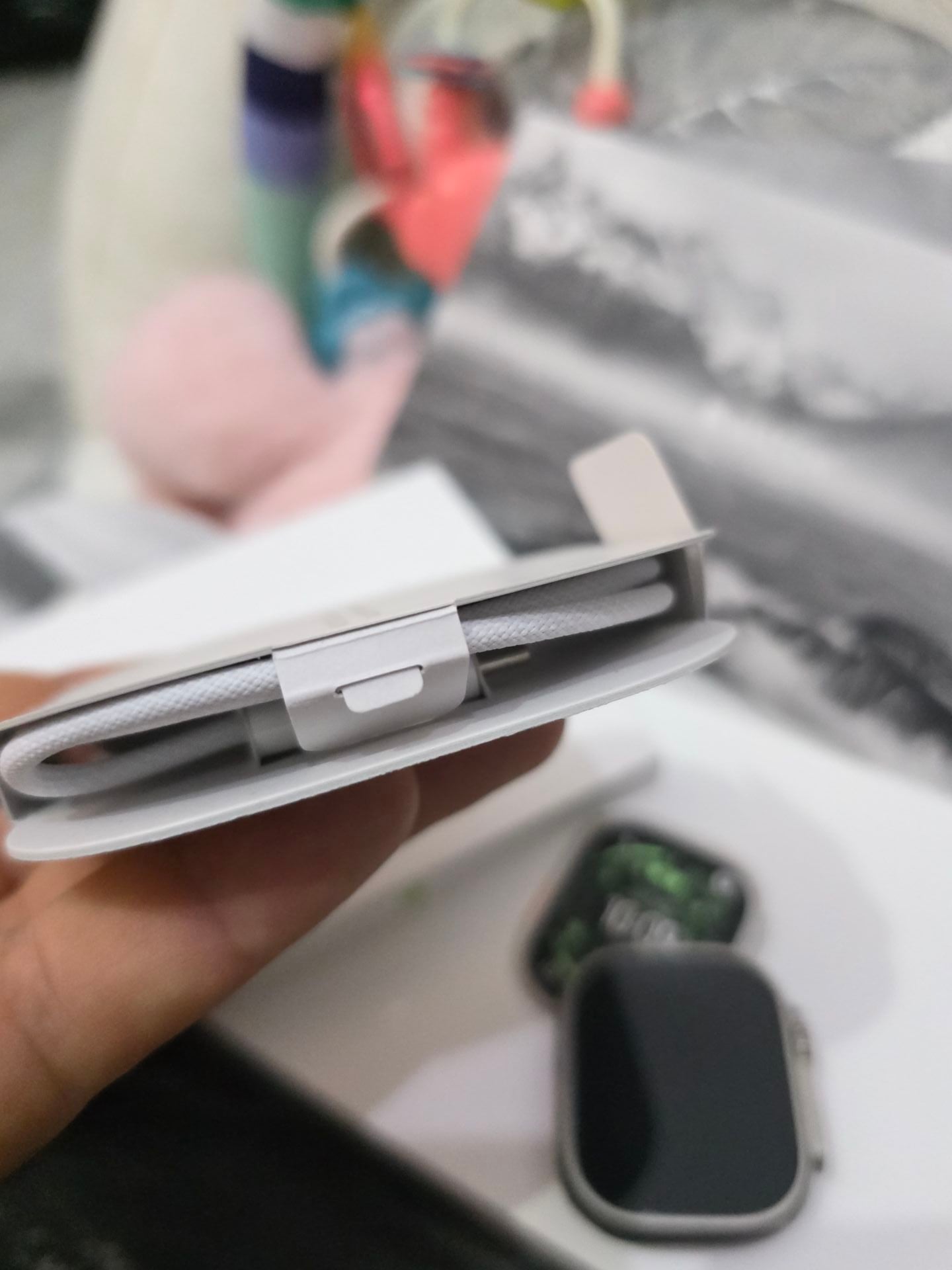 Apple Watch Ultra 3 49mm Titanium with blue ocean band  - Image 3