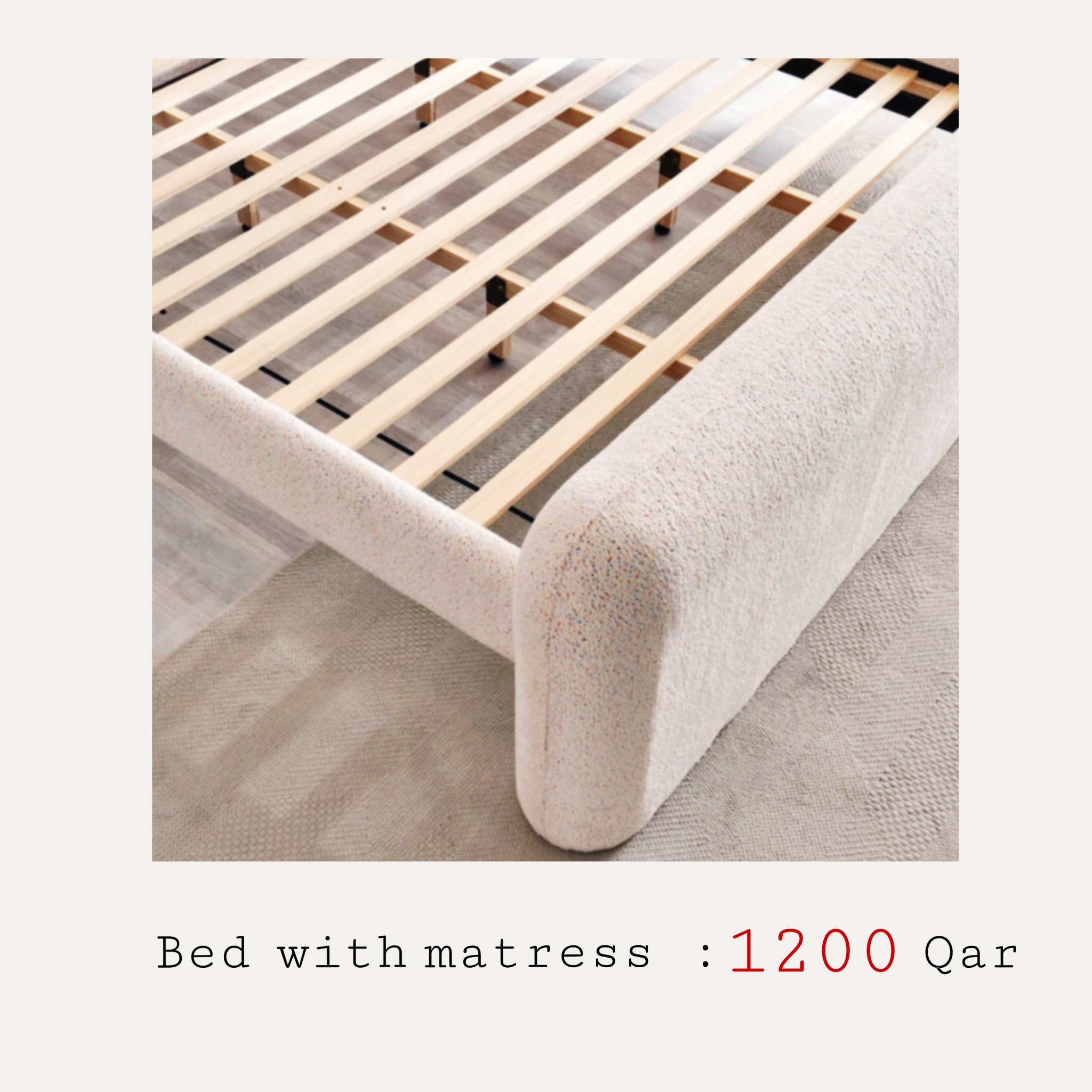 Bed with matress - Image 4