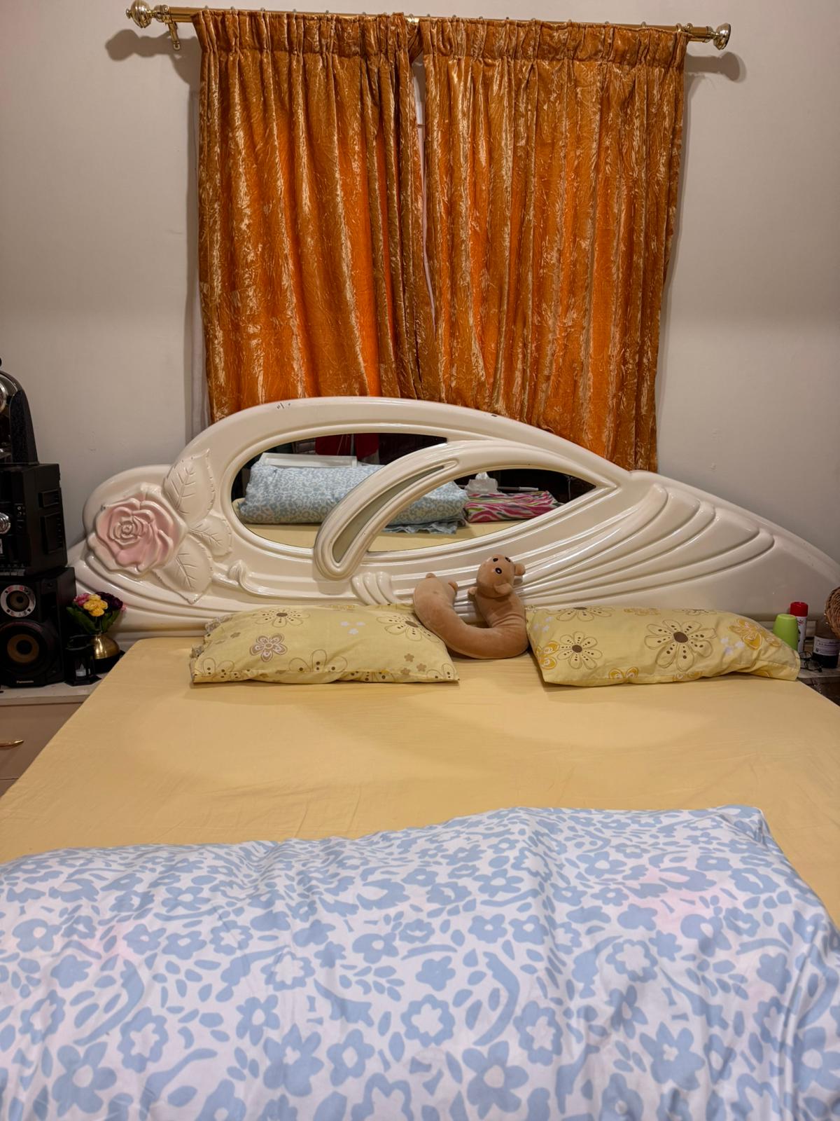 Double Bed with 2x bed side tables - Image 1