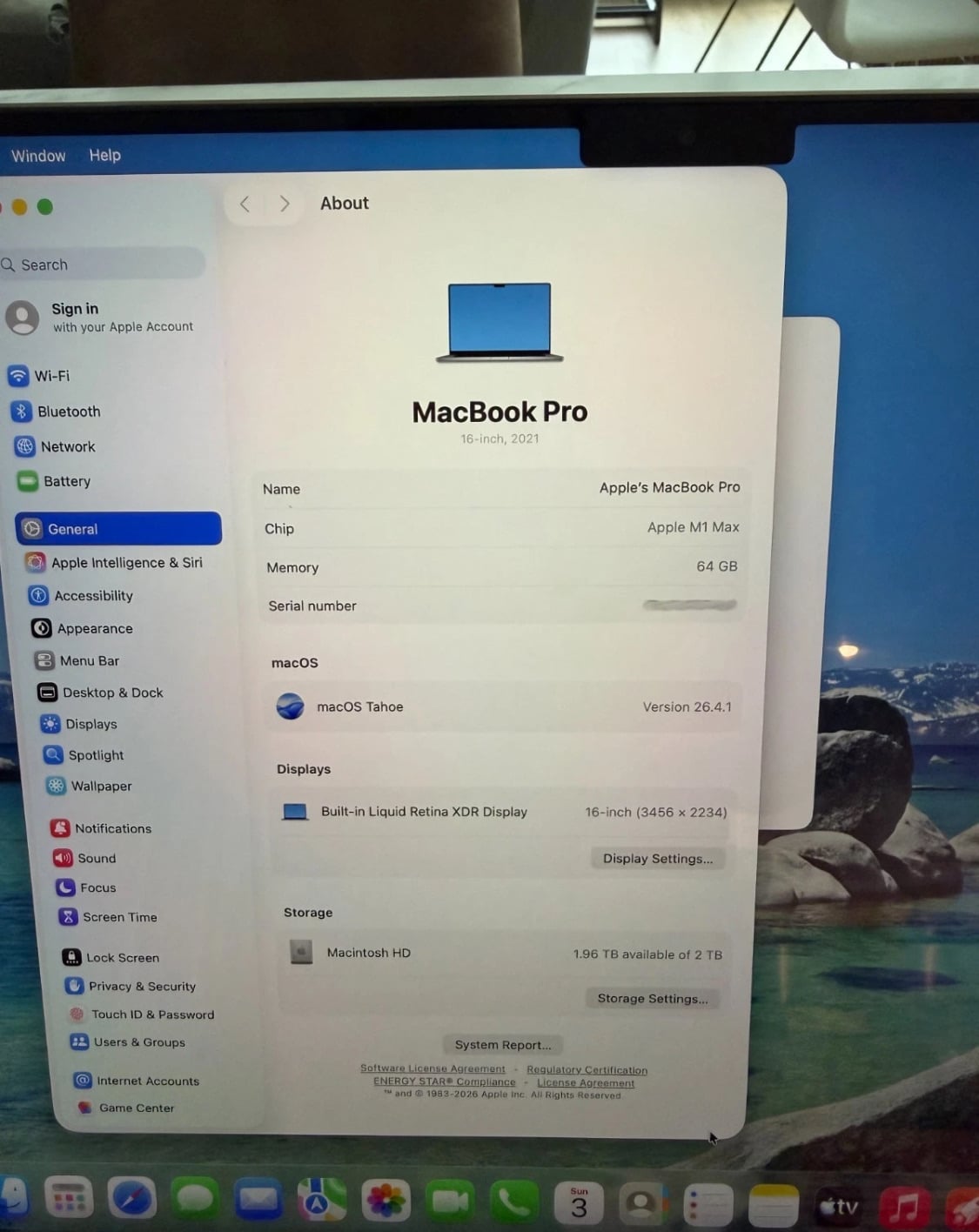 Macbook M1 Max 16” 64R 2TB - Image 2