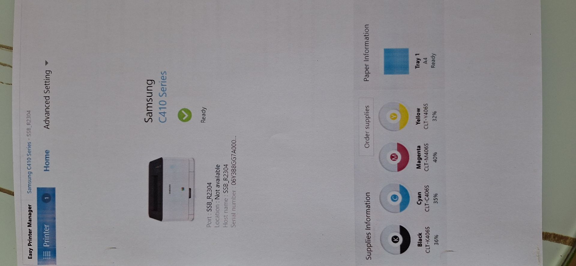 Samsung c410w Laser color printer  - Image 6