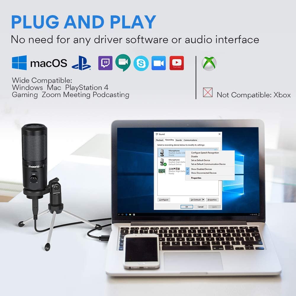 Maono AU-PM461TR USB Podcasting Microphone - Image 7
