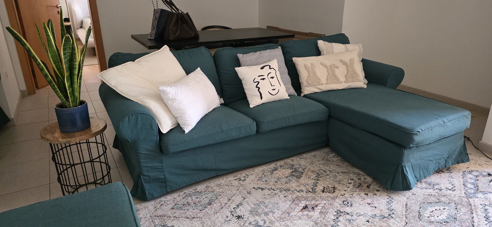 Ikea -Ektorp sofa set in green - Image 1