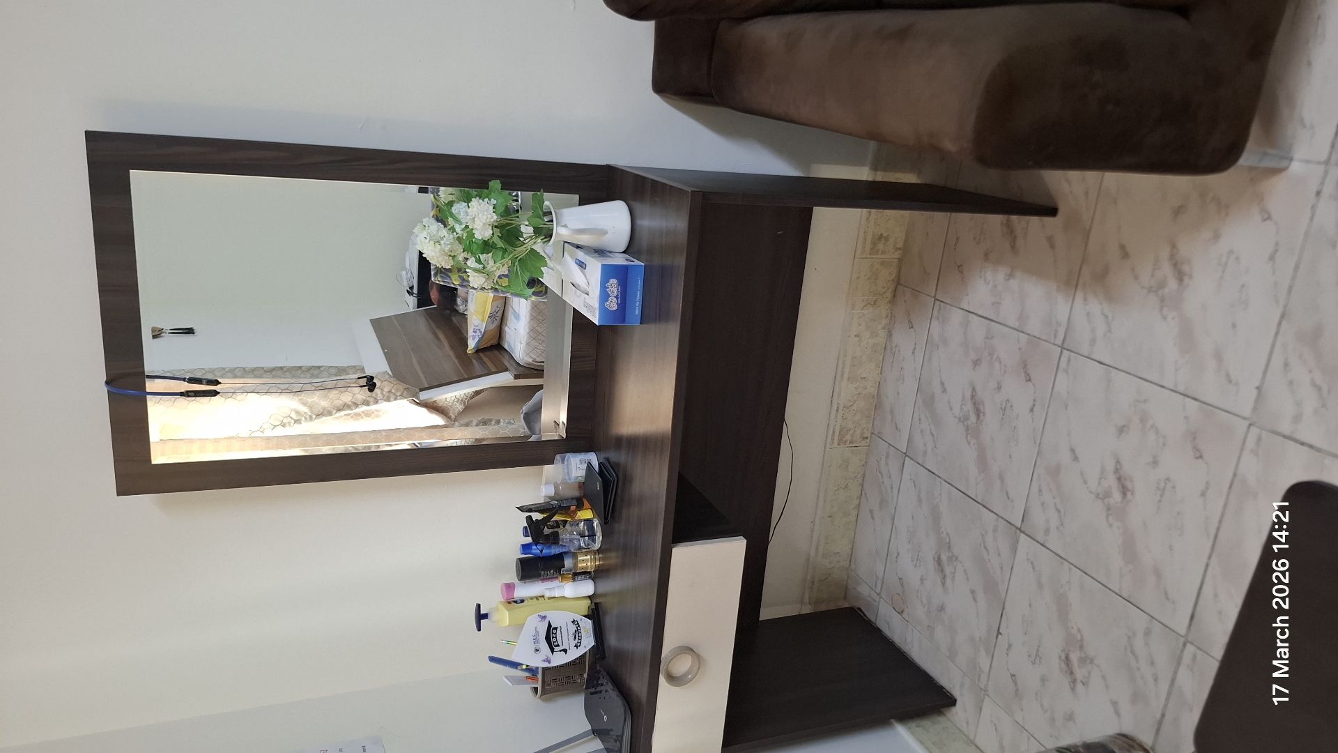 Bed + mattress + side tables + Almeera 02 door + Dressing table  - Image 5