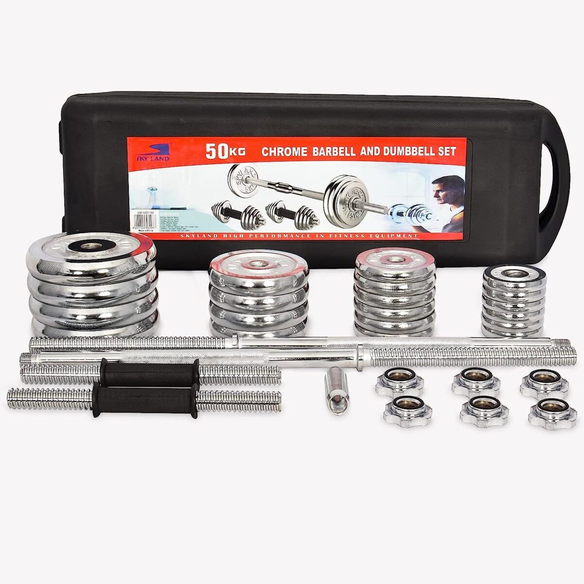 50kg dumbbell chrome set - Image 2
