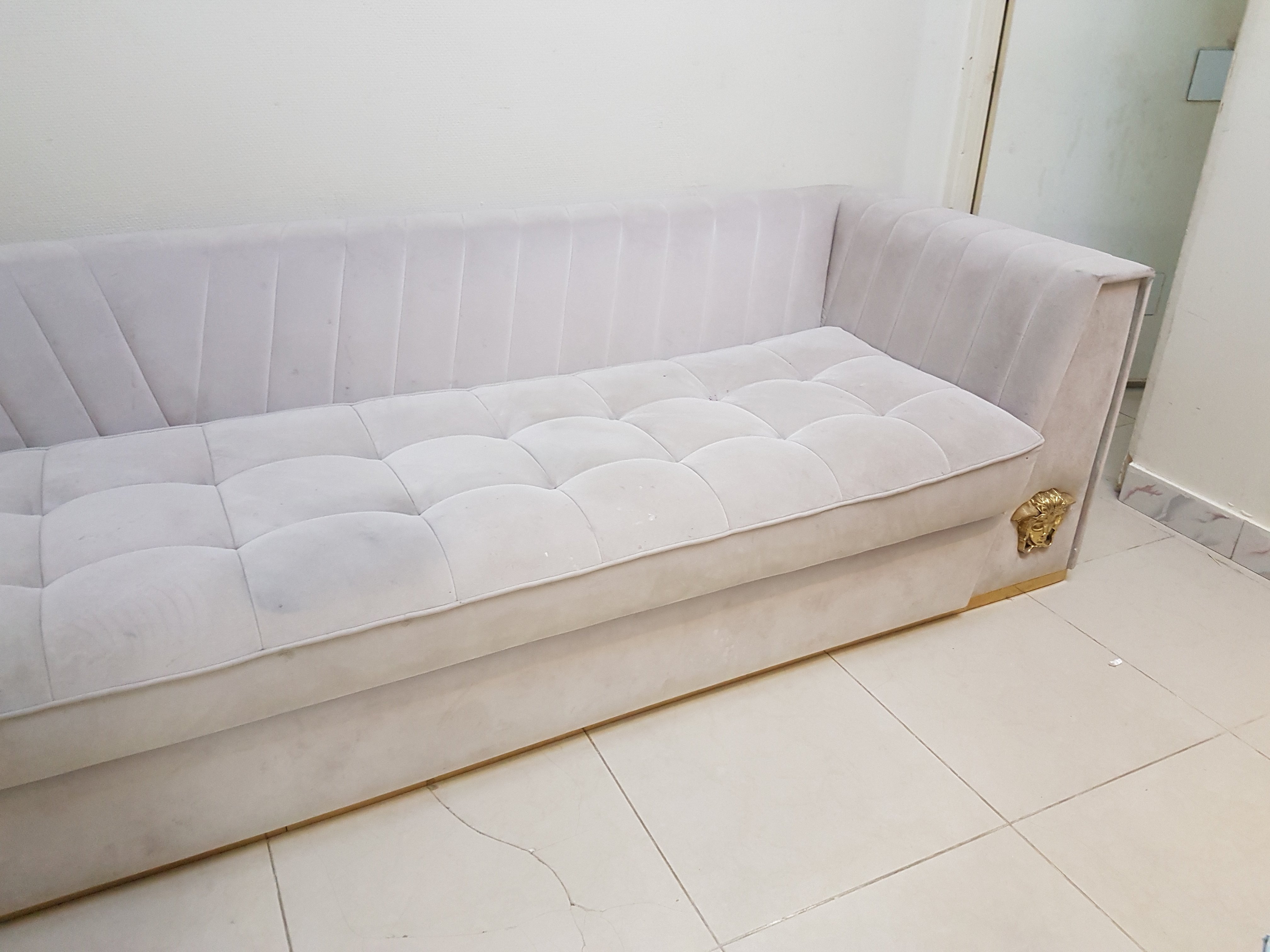 7 Person elegant gold decorated sofa set. - Image 4