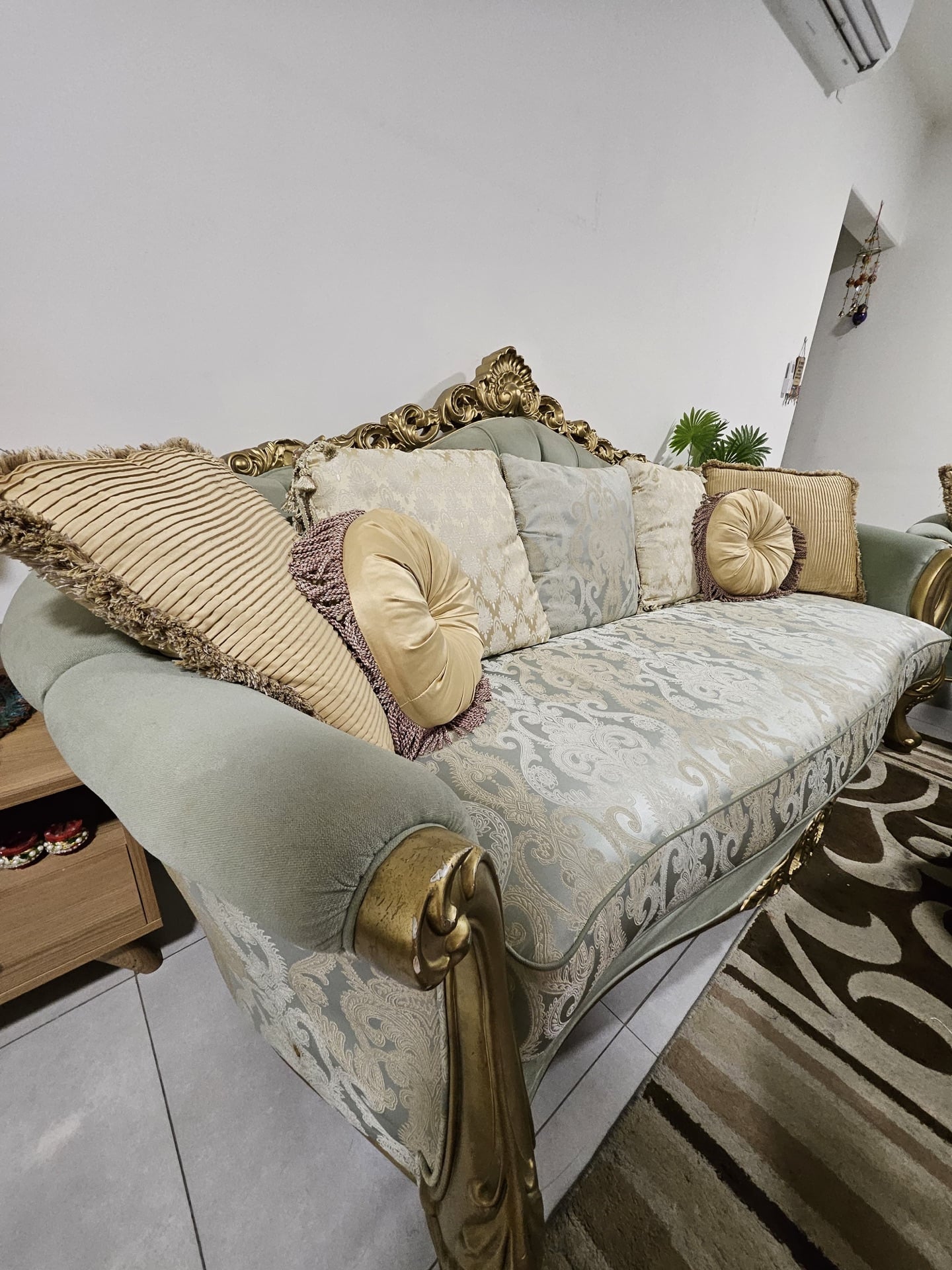 URGENT SALE: 2 pcs 3 Seater luxury Fabric Sofa - Image 9