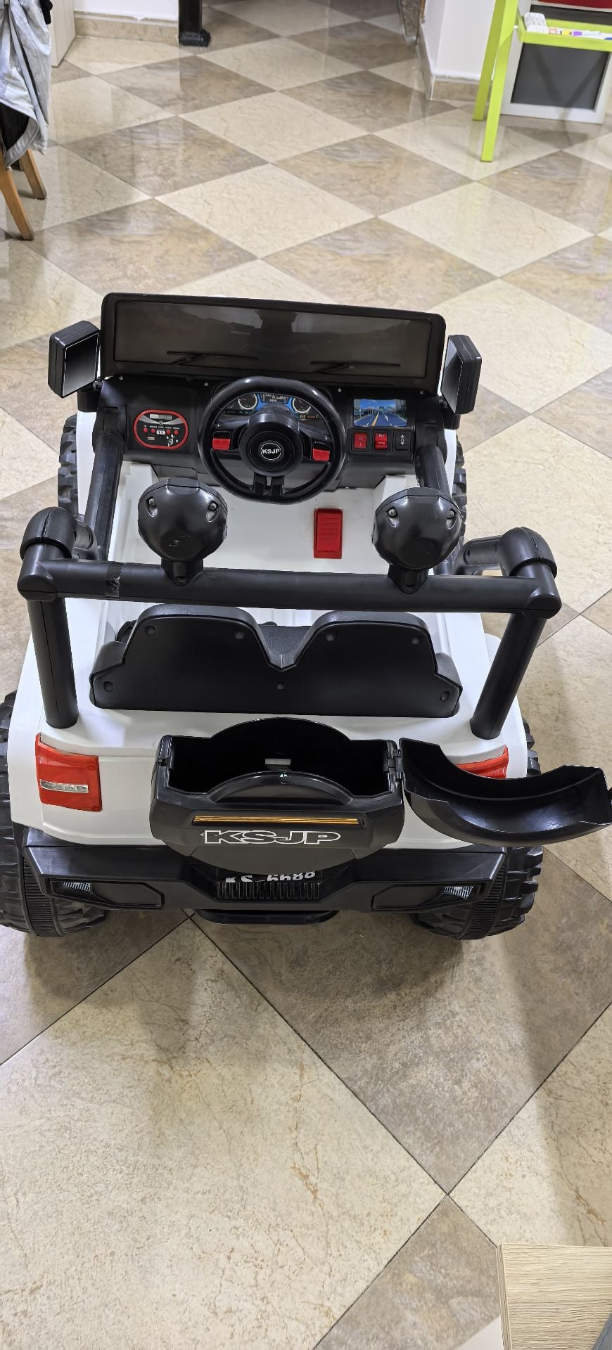 Battery operated Jeep almost new, rarely used with remote and charger. - Image 2