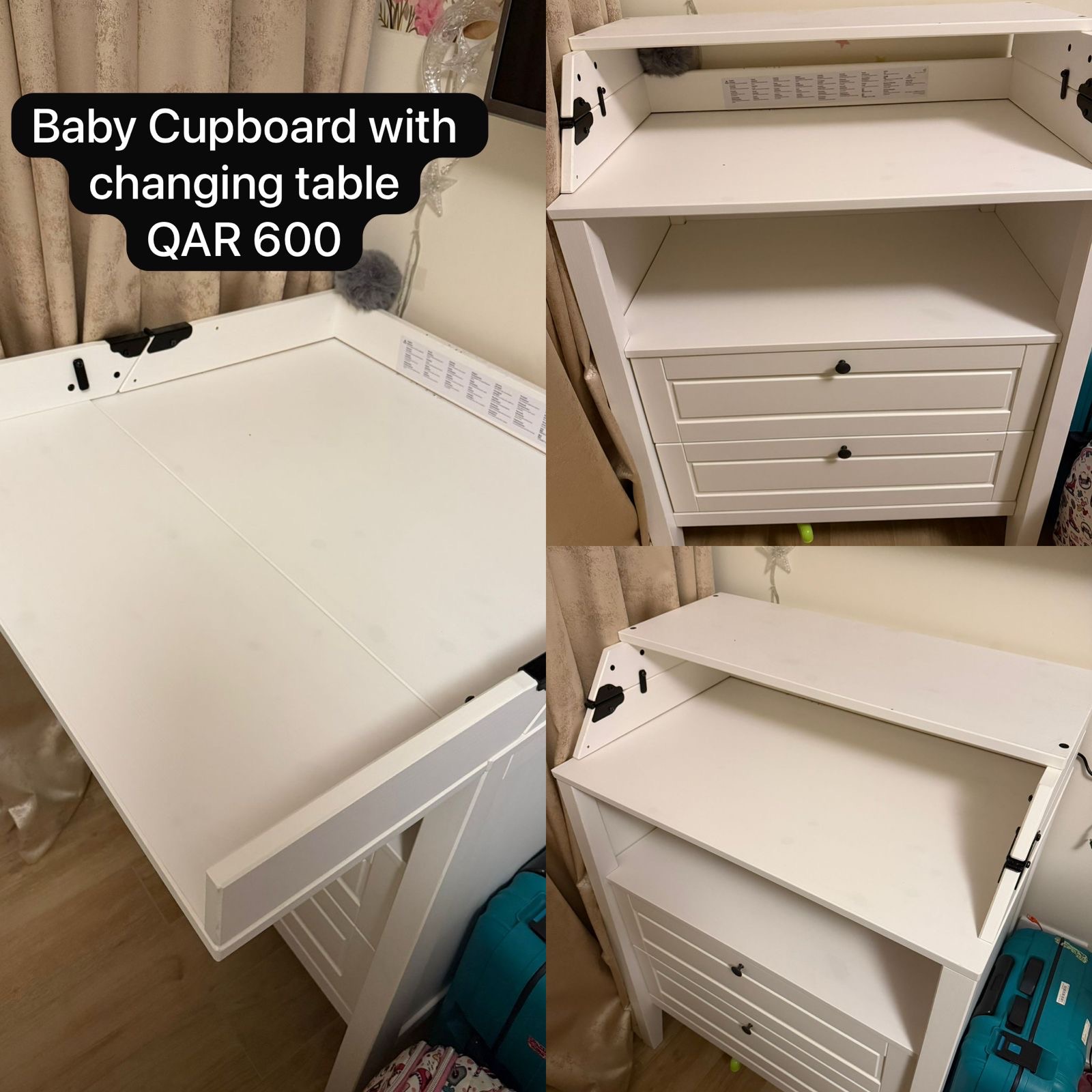 Baby cupboard with changing table - Image 1
