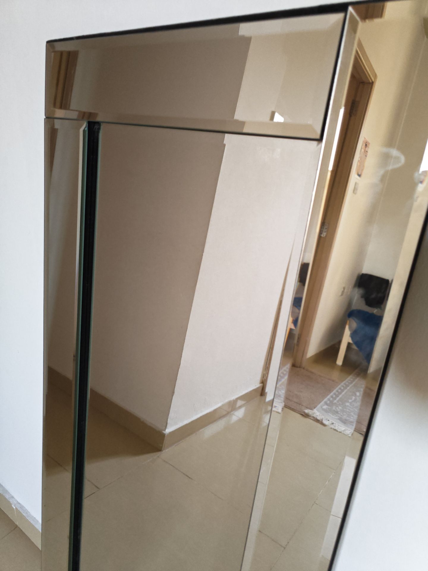 Modern Venetian Bevelled Full-Length Floor Mirror - Image 3
