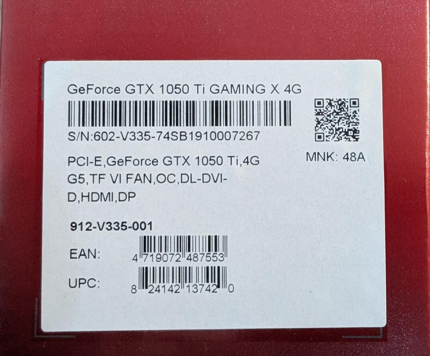 MSI GeForce GTX 1050 Ti GAMING X 4G GPU - Image 5