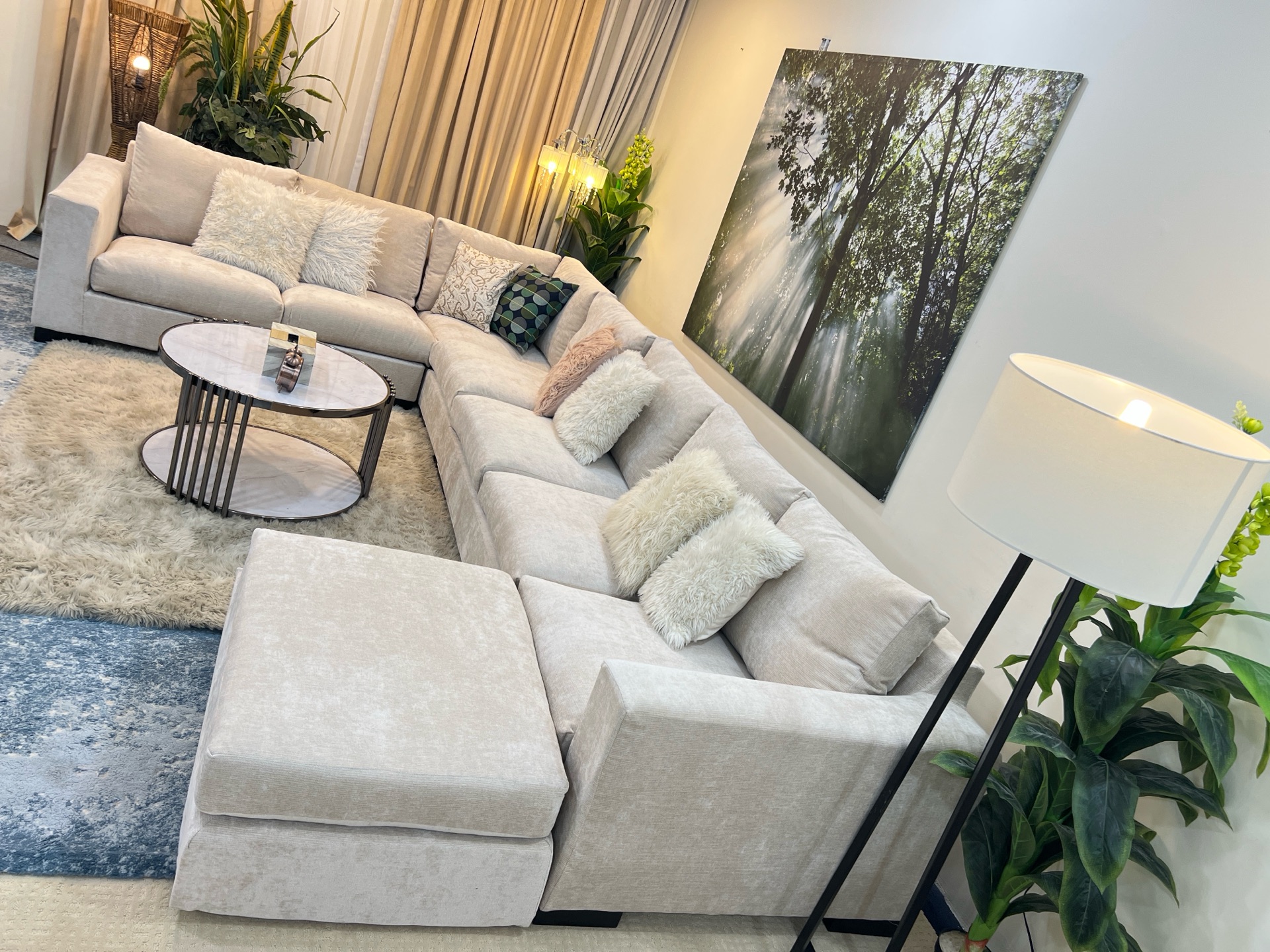 Luxurious home centre U shape sofa - Image 3
