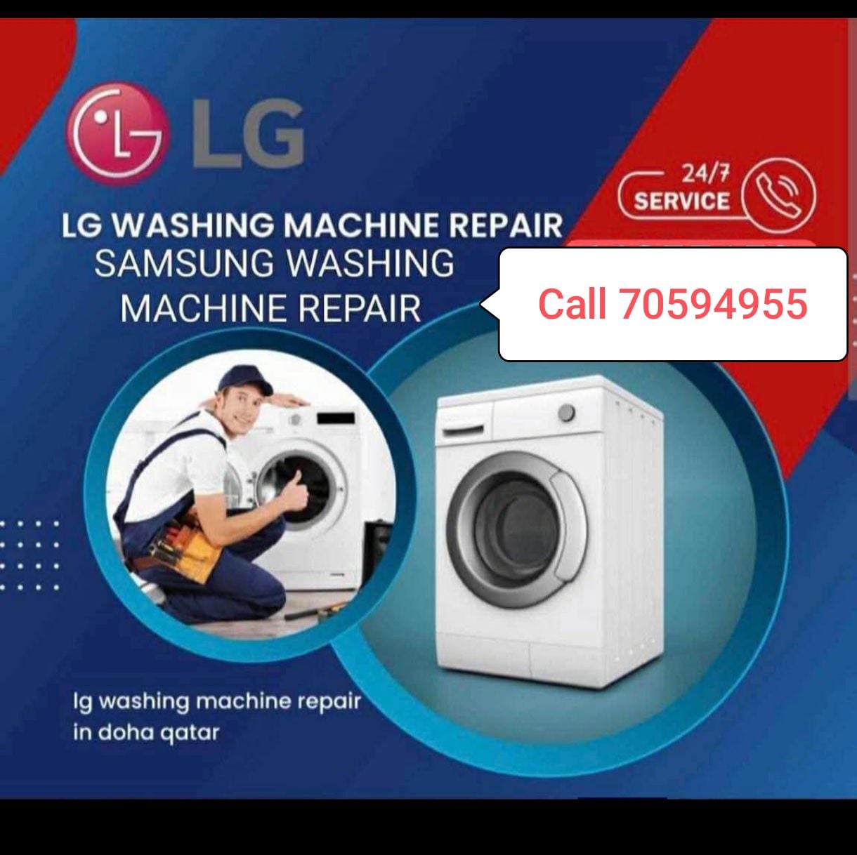 Washing Machine Repair Call 70594955 - Image 1