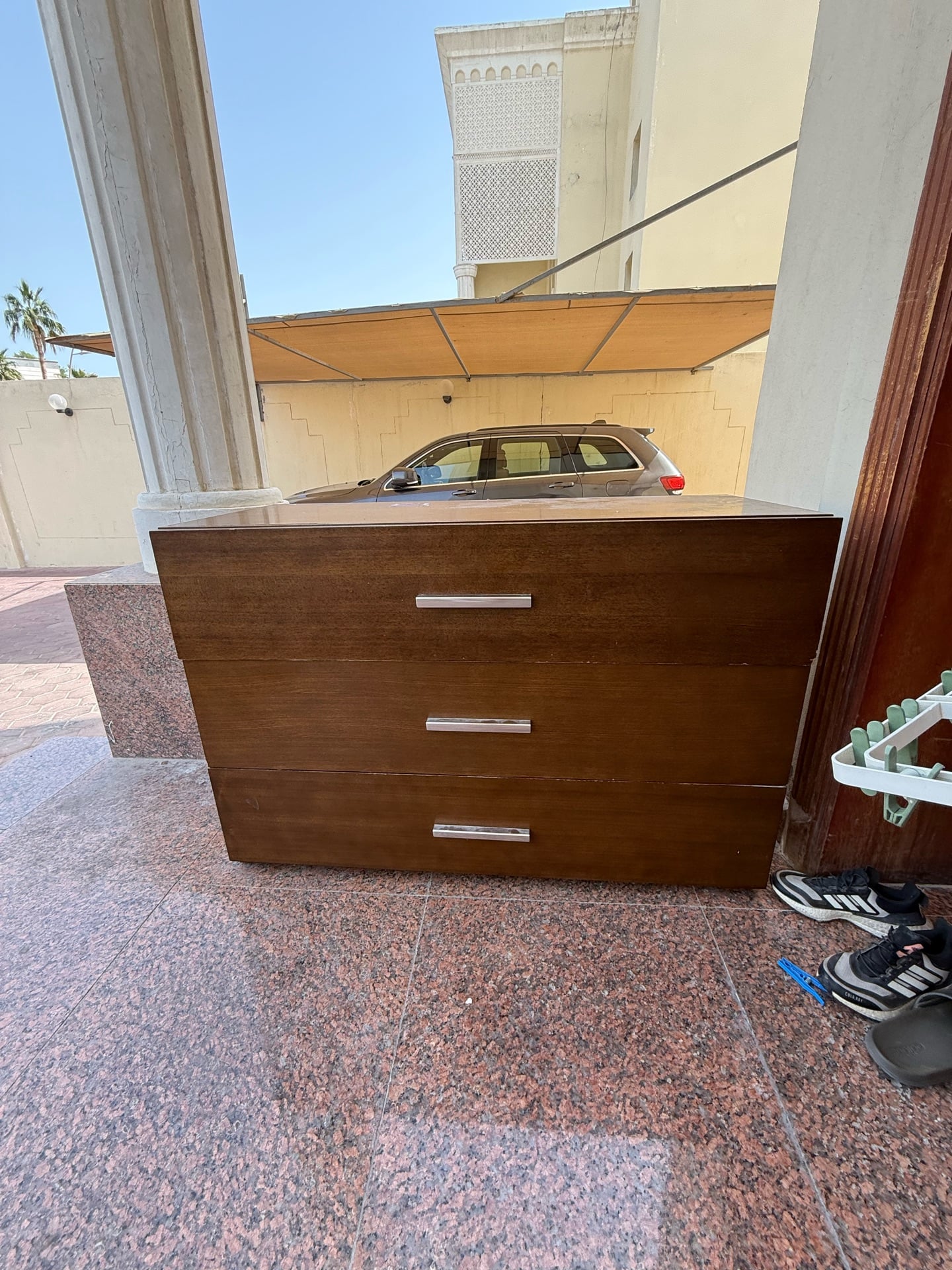 3 drawer wooden chest cabinet  - Image 2