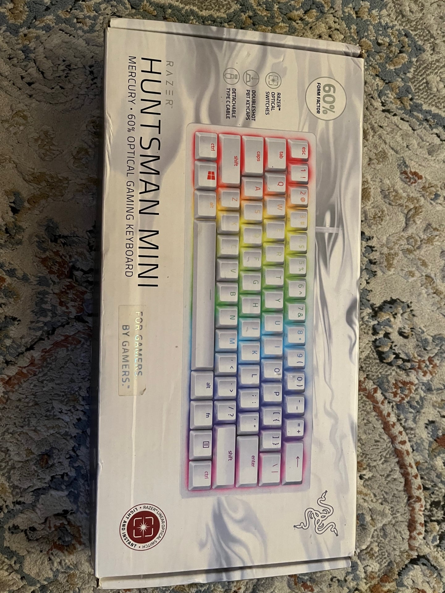 Razer Huntsman Mini – Like New | RGB Gaming Keyboard | كيبورد جيمينج احترافي - Image 1
