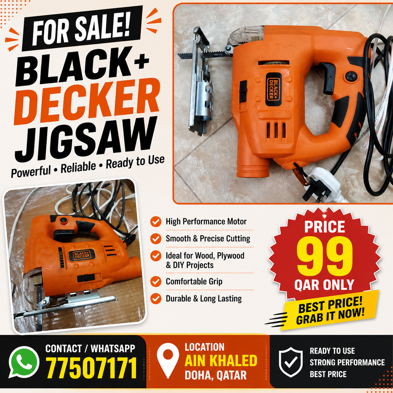 🔥 FOR SALE – BLACK+DECKER JIGSAW 🔥 - Image 1