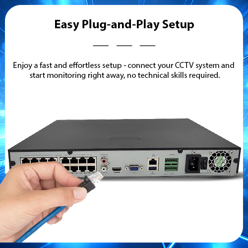 Secuview 16CH 4K Hybrid NVR (Built-in PoE) - Image 7