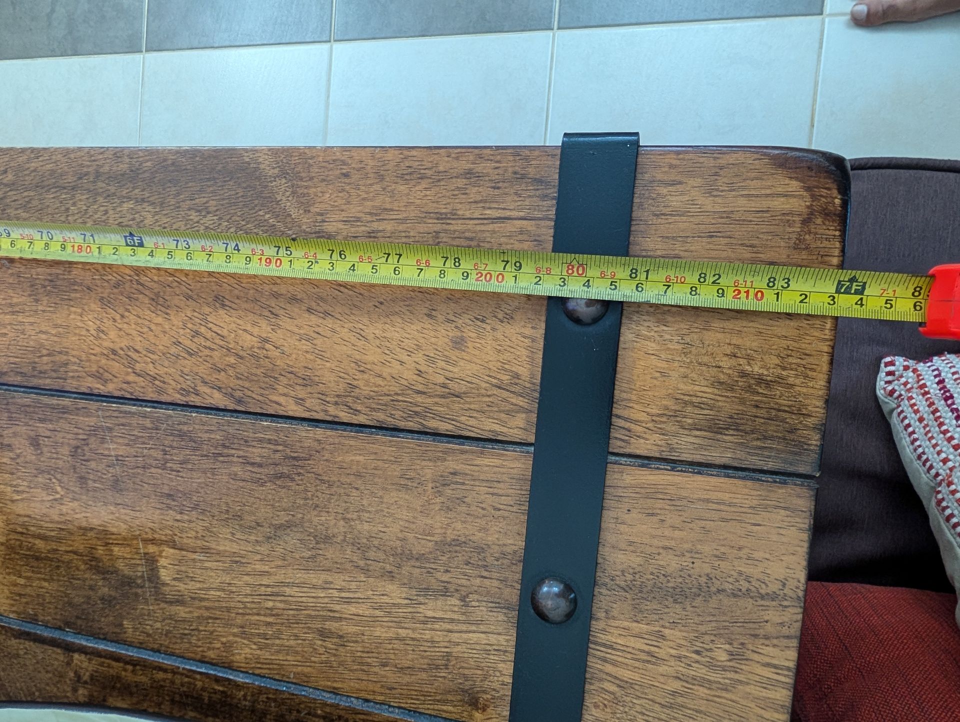 Home Center Wooden TV Stand (Rustic Finish) in Great Condition for Sale - Image 4