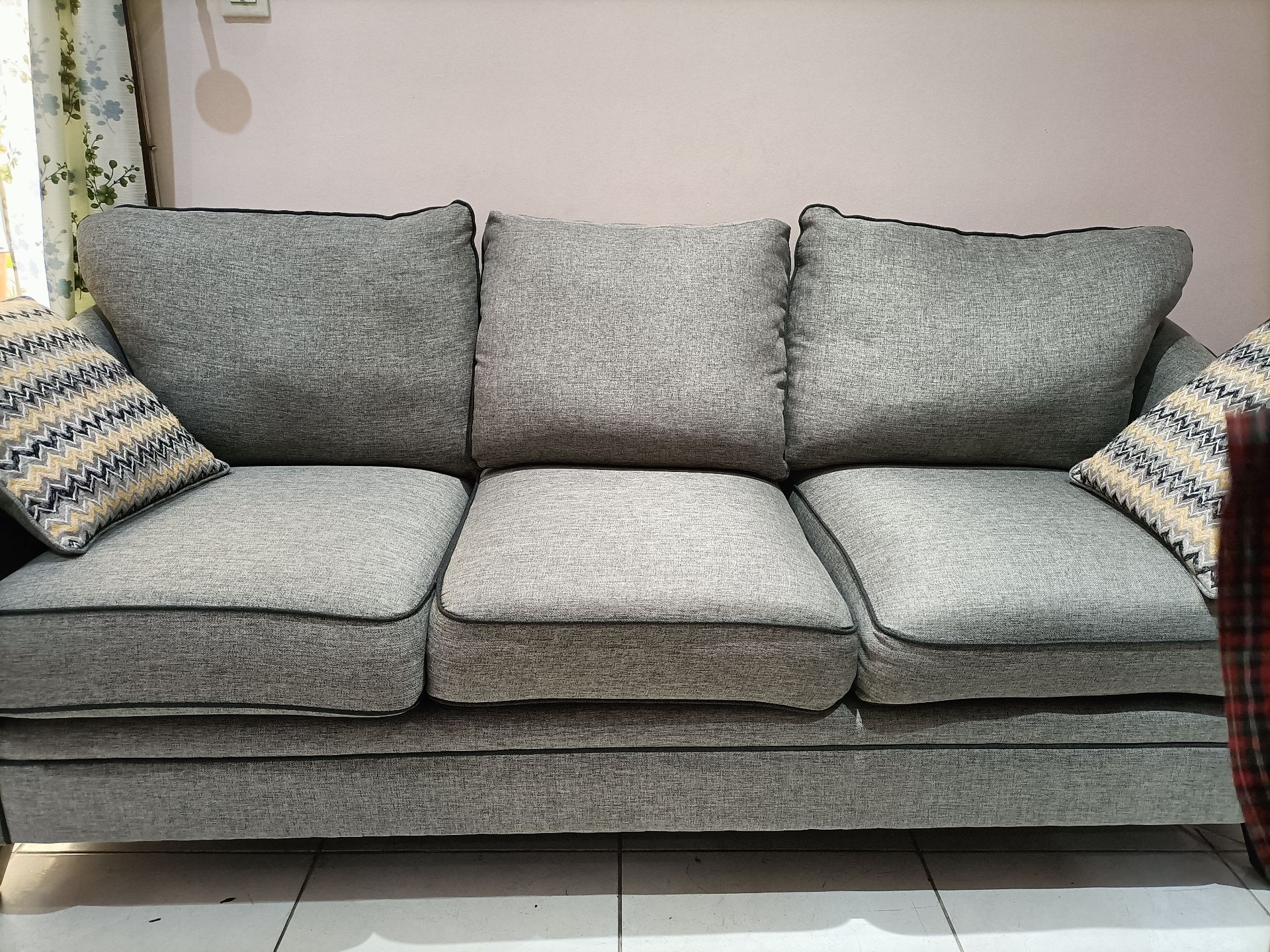 Pan Emirates 3 seater sofa set with 2 side pillows  - Image 3