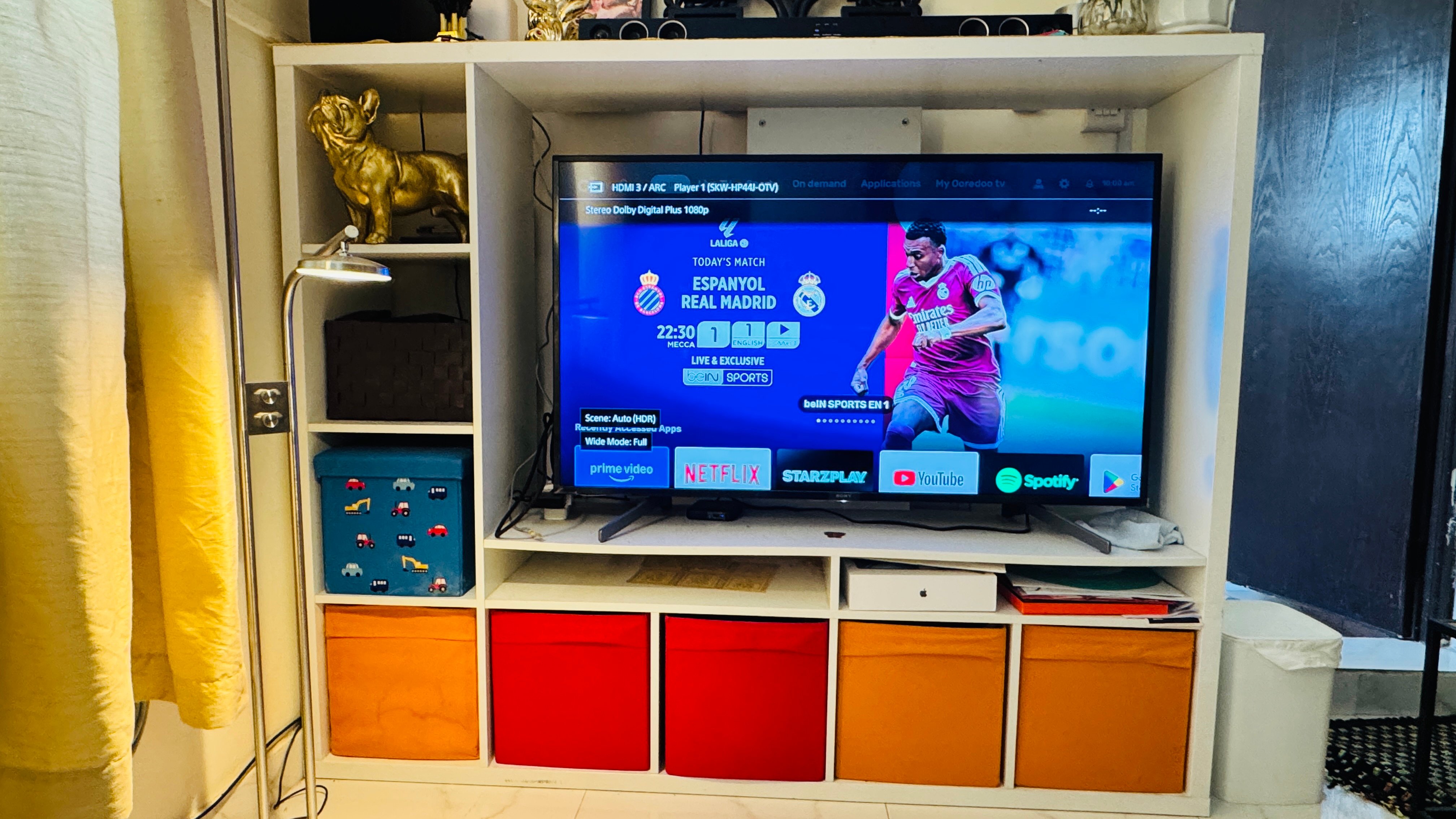50” SONY BRAVIA 4K TV + IKEA TV UNIT WITH STORAGE - Image 1