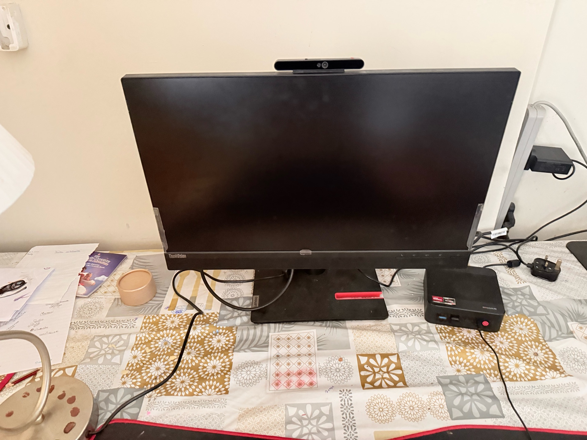 Lenovo Thinkvision 24.3 inch FHD Video Conferencing Monitor - Image 1