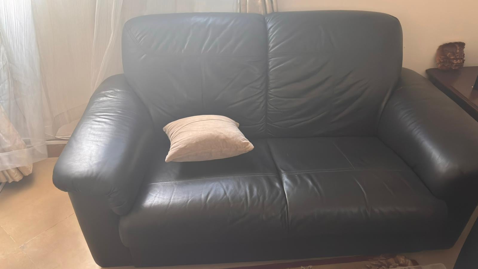 Two Seater Sofa 3 pcs from IKEA & Kitchen Cabinet - Image 1