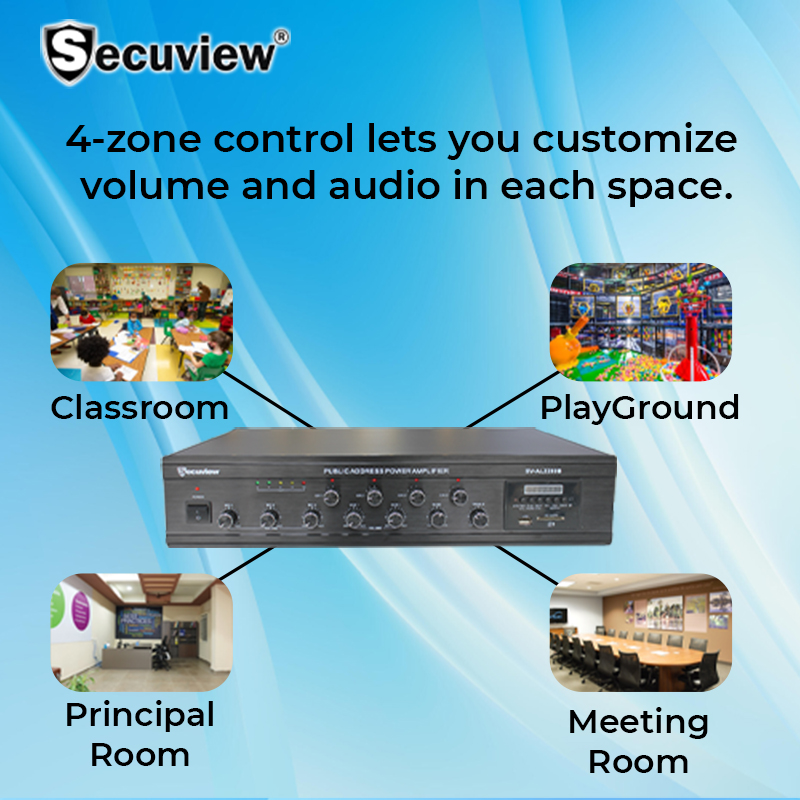  Secuview 480W Public Address Amplifier (4 Zones) - Image 8