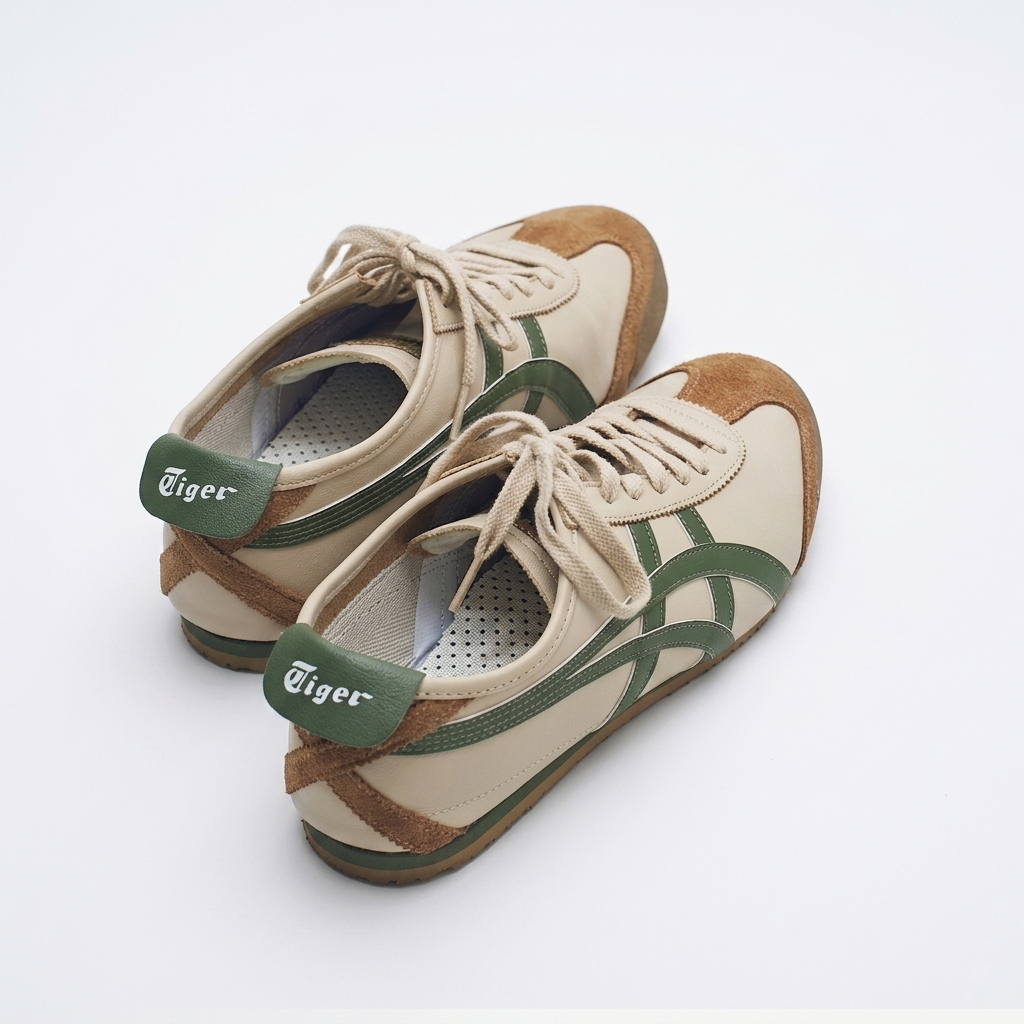 Onitsuka Tiger Mexico 66 Brown Beige Green - Image 3