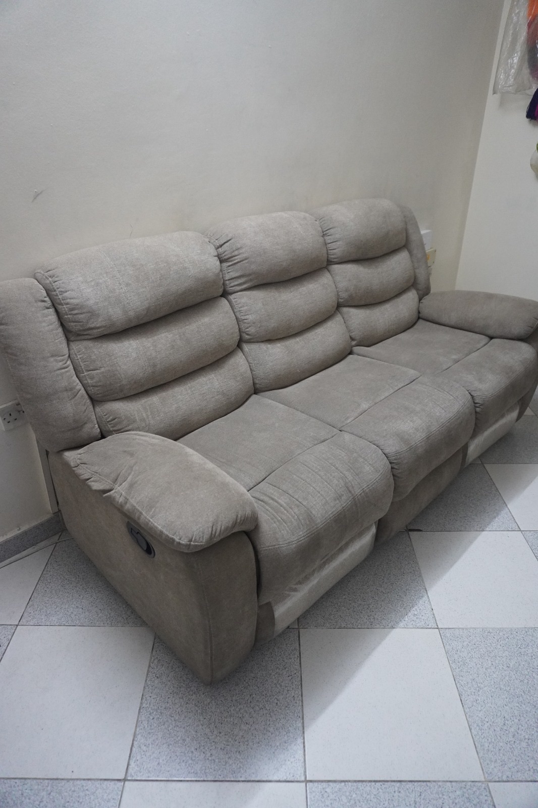 3-Seater Recliner Sofa with Foldable Cup Holder Console - Image 1