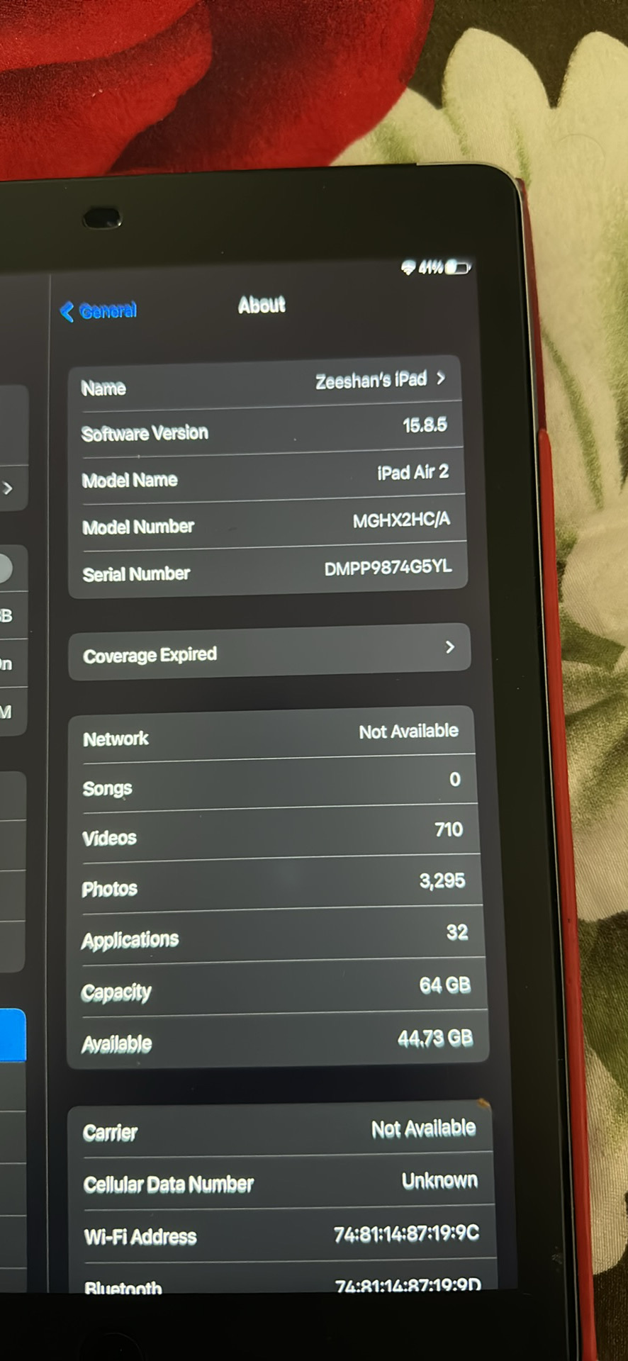 2 iPad Air 2 64GB WiFi plus Cellular for sale - Image 2