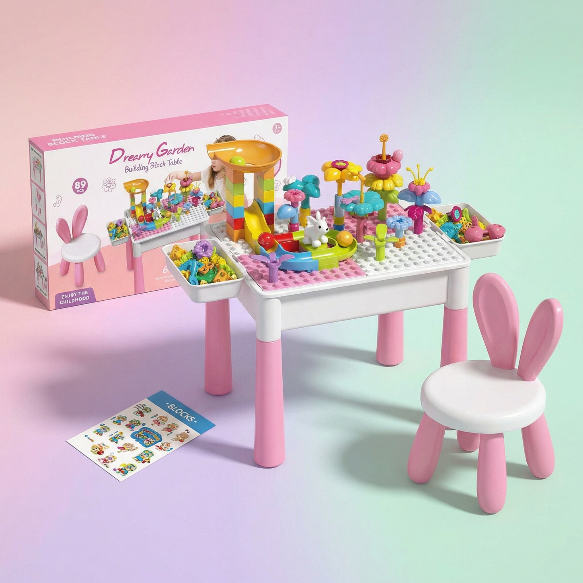 Dreamy Garden Building Block Table Set - Image 4
