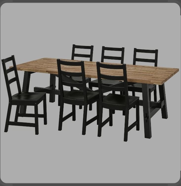 6 seat dining table set - Image 1
