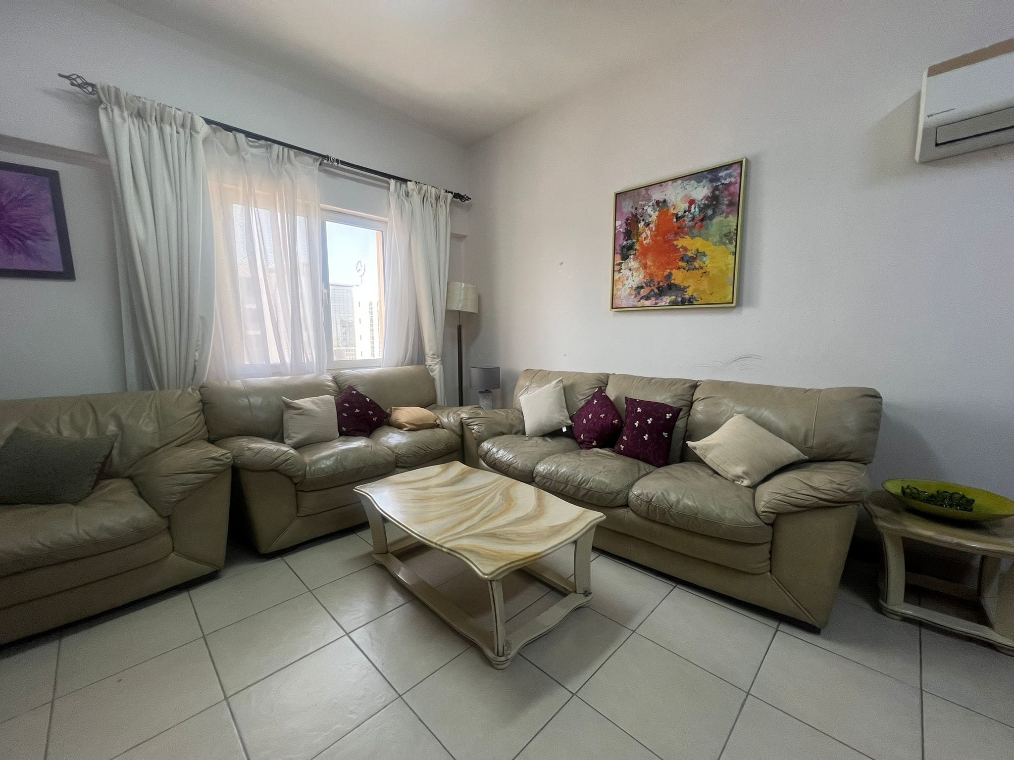Sofa set with tea table and side tables - Image 4