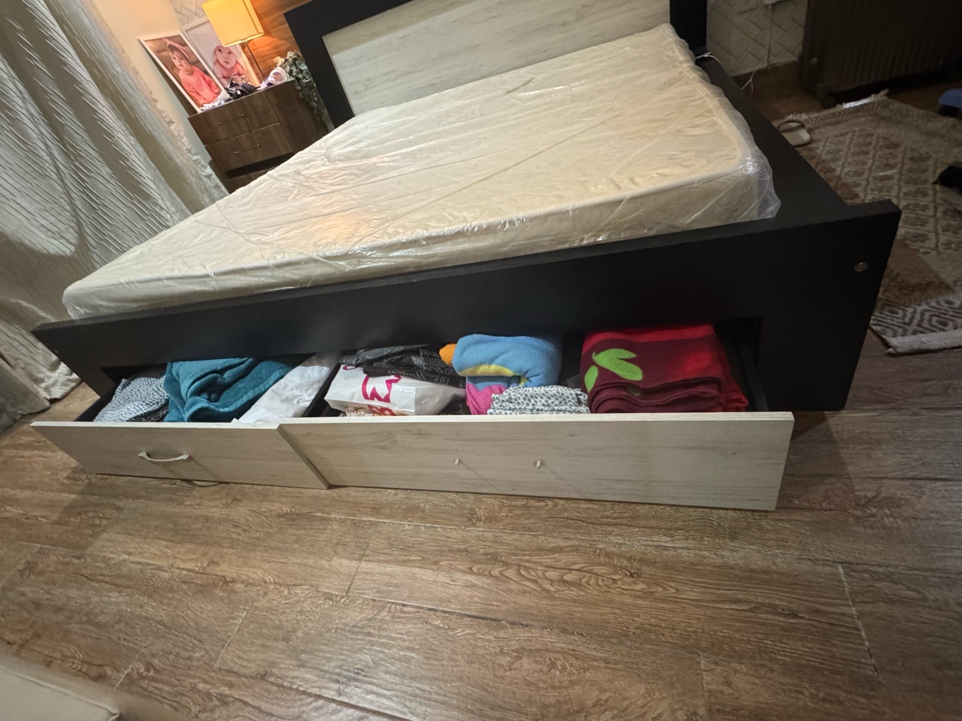 Home Center Bed with Mattress - King Size - Image 2