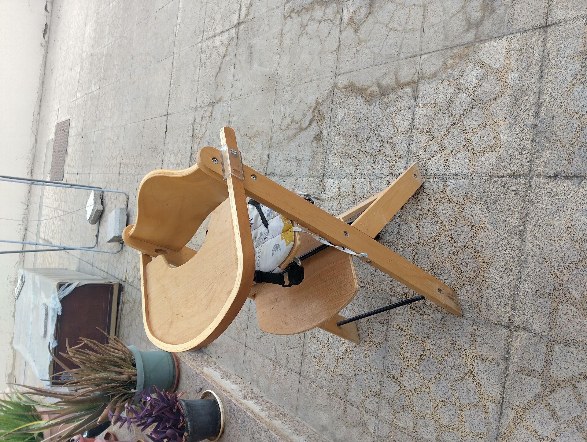 Wooden baby high chair  - Image 2