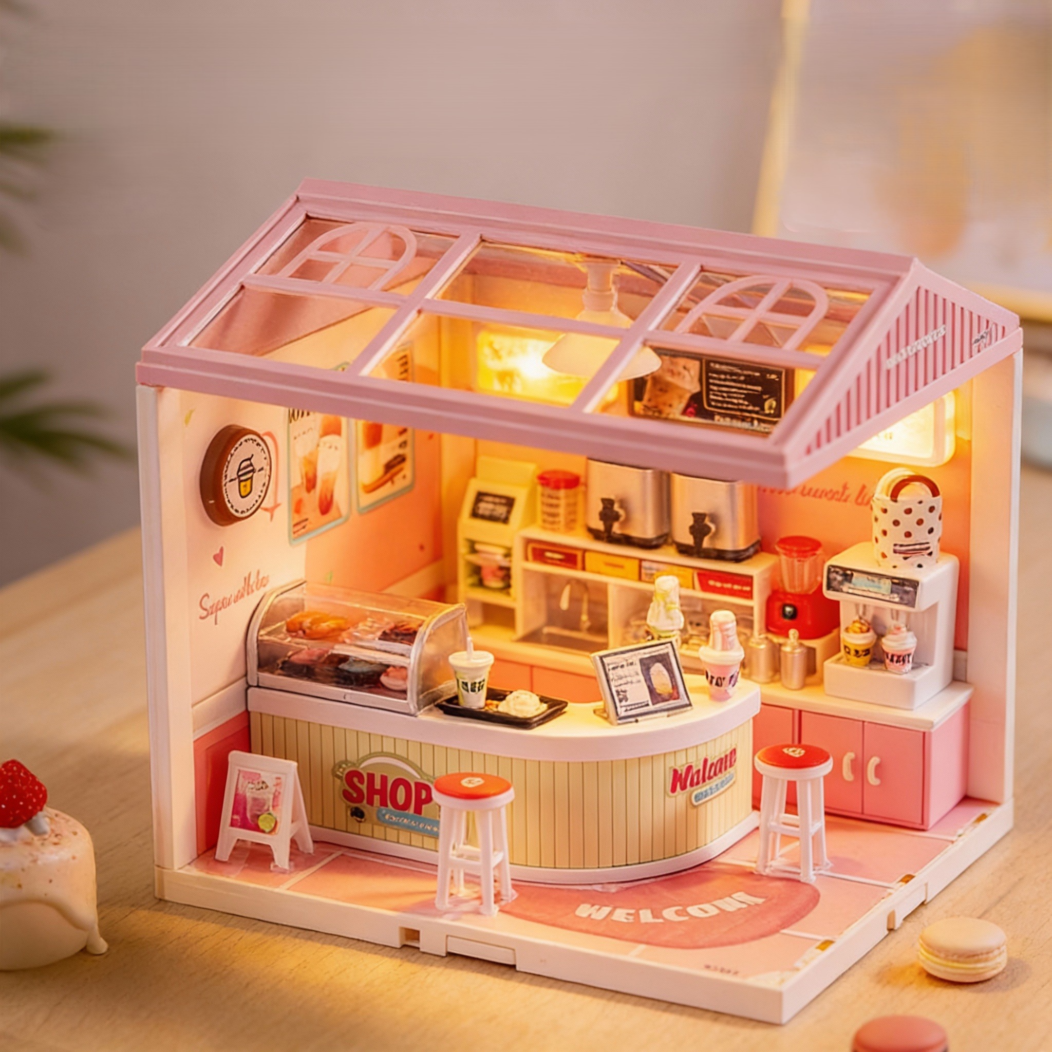 DIY Mini Milk Tea Shop Building Set - Image 3
