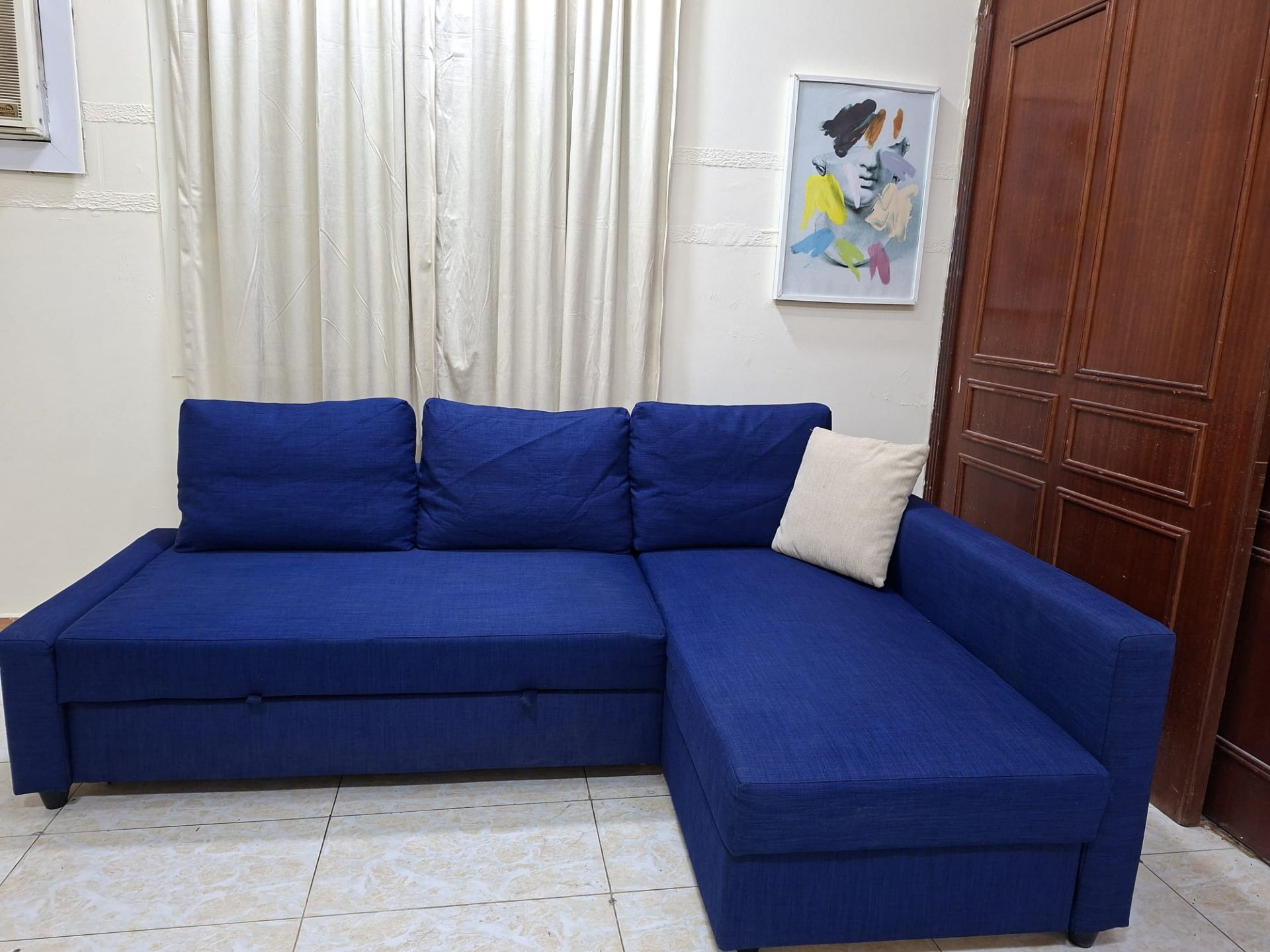 Ikea, L ship Sofa come bed storeg FOR selling like new conditions  - Image 4
