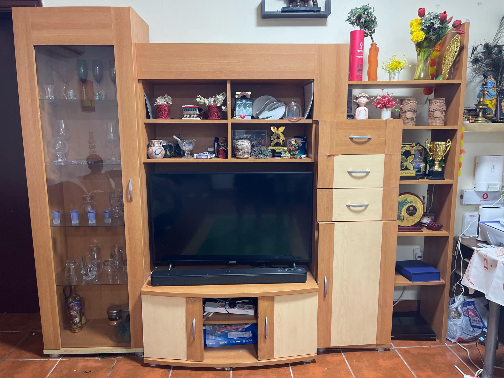 Wooden wall cabinet / TV Stand - Image 4