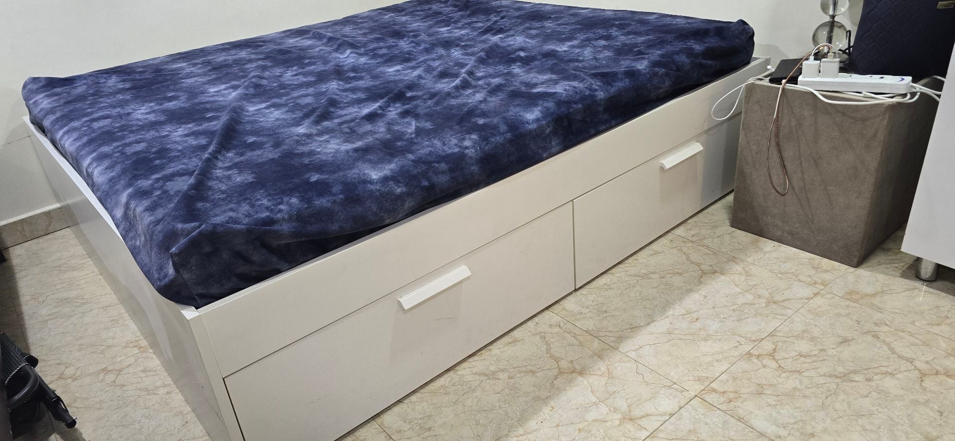  IKEA BRIMES KING BED & MATTRESS - Image 3