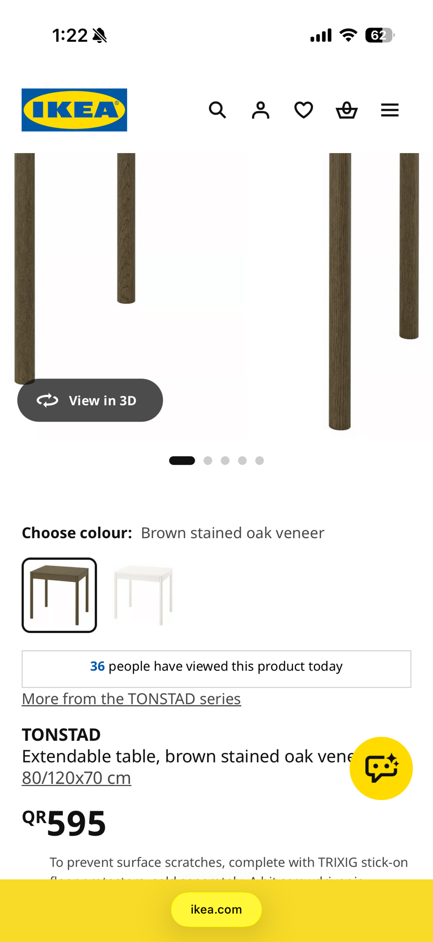 IKEA dining table  - Image 4