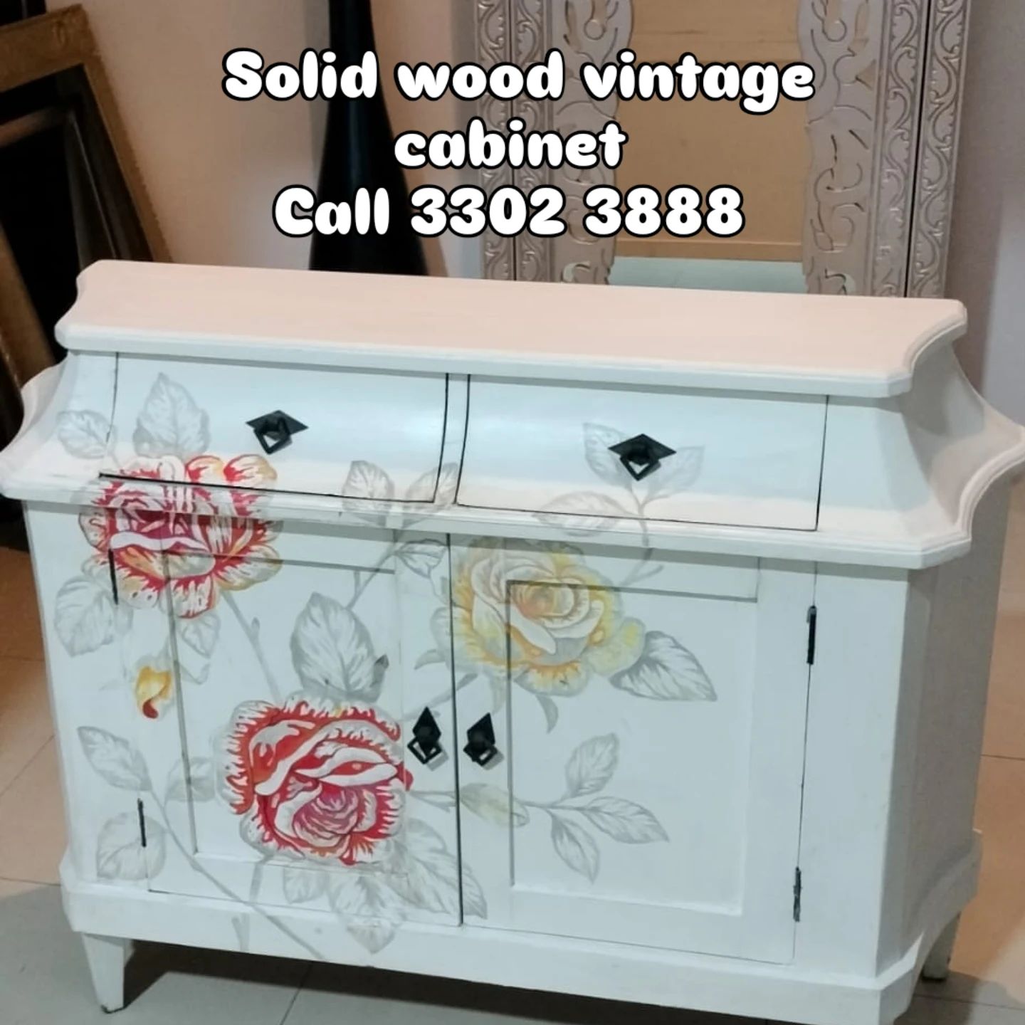 Vintage cabinet solid wood - Image 1