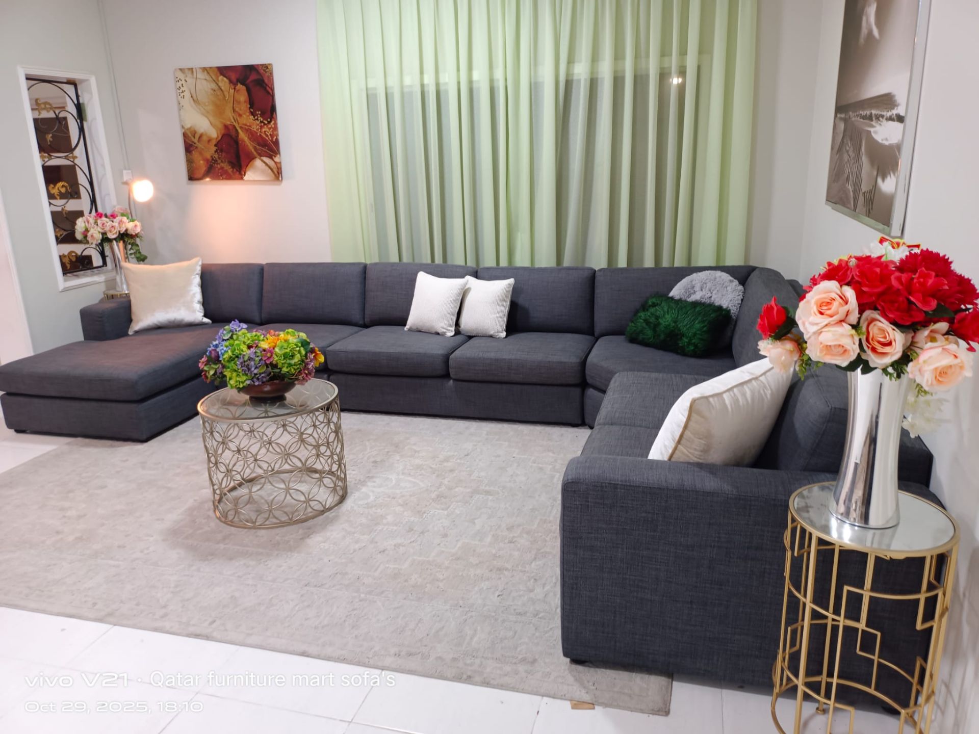 Home centre   L,Ship, corner sofa , lik new  very, comfortable sofa, - Image 7