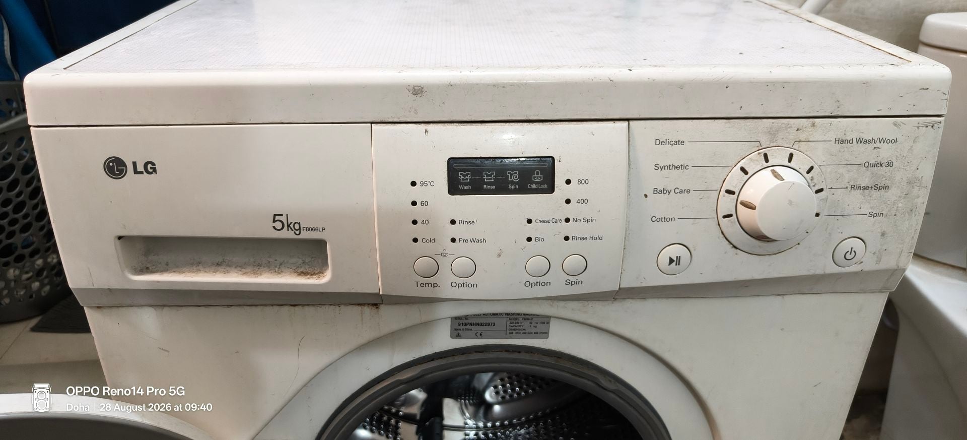 LG Front-Load Washing Machine - 5kg Capacity, Used - Image 2