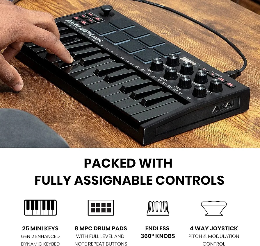 Akai Pro MPK Mini MK3 Black Special Edition MIDI Keyboard - Image 7