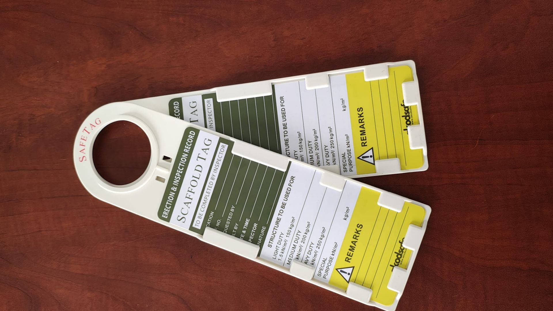 Branded End cap and scaffolding tag for sale - Image 8
