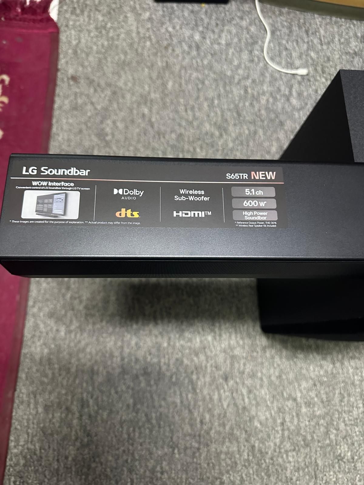 LG sound bar S65TR  - Image 5