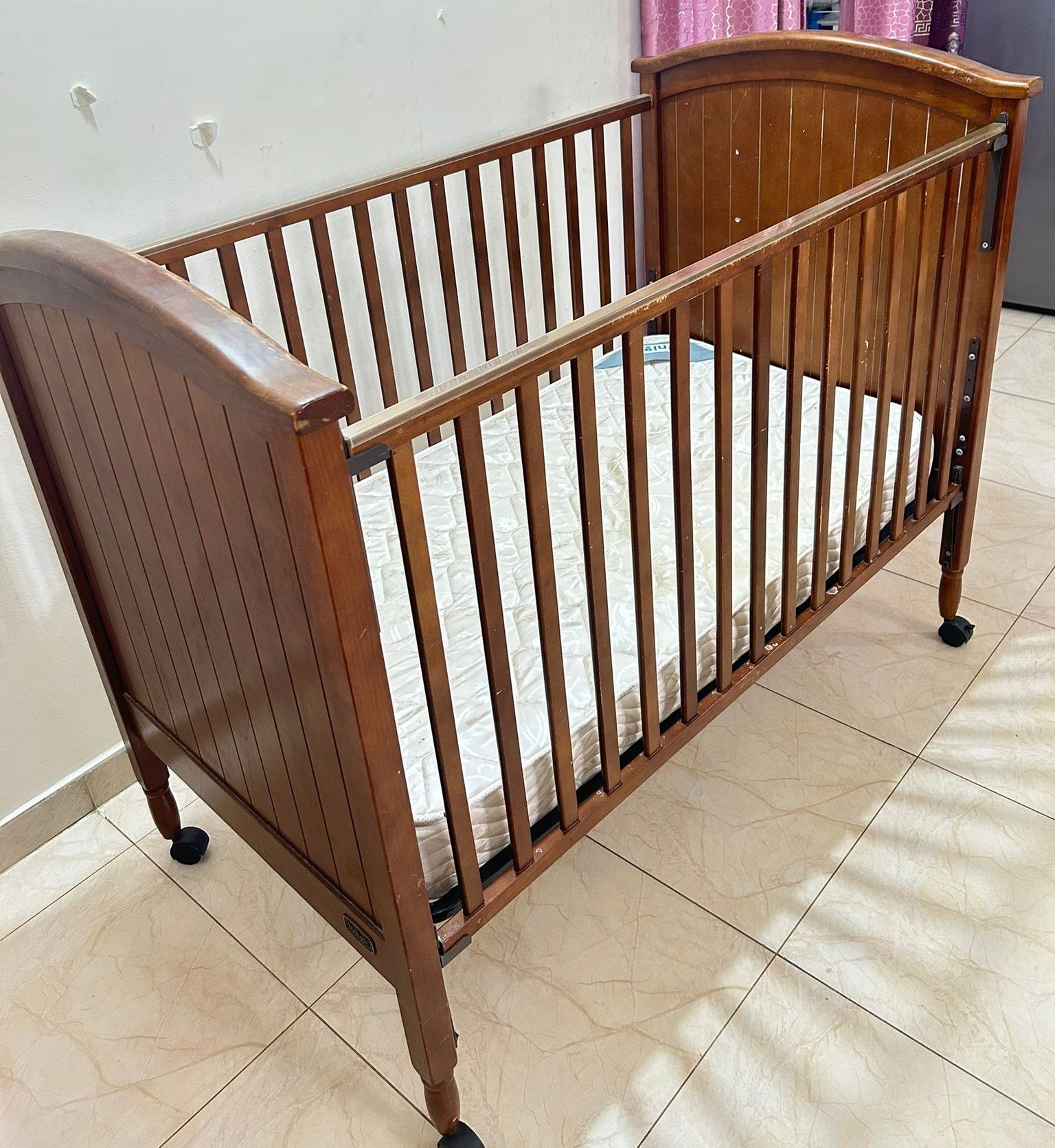 For Sale – Junior Brand Baby Crib with Mattress - Image 2