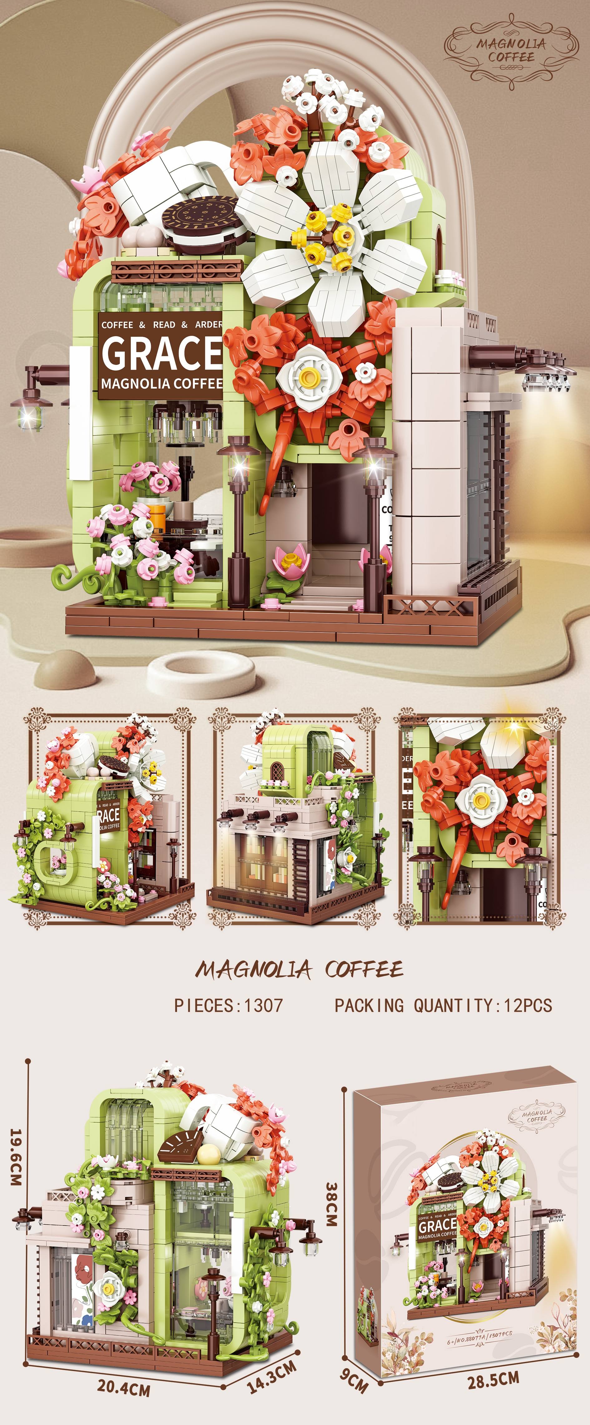 Magnolia Coffee Building Set – 1307 PCS - Image 5