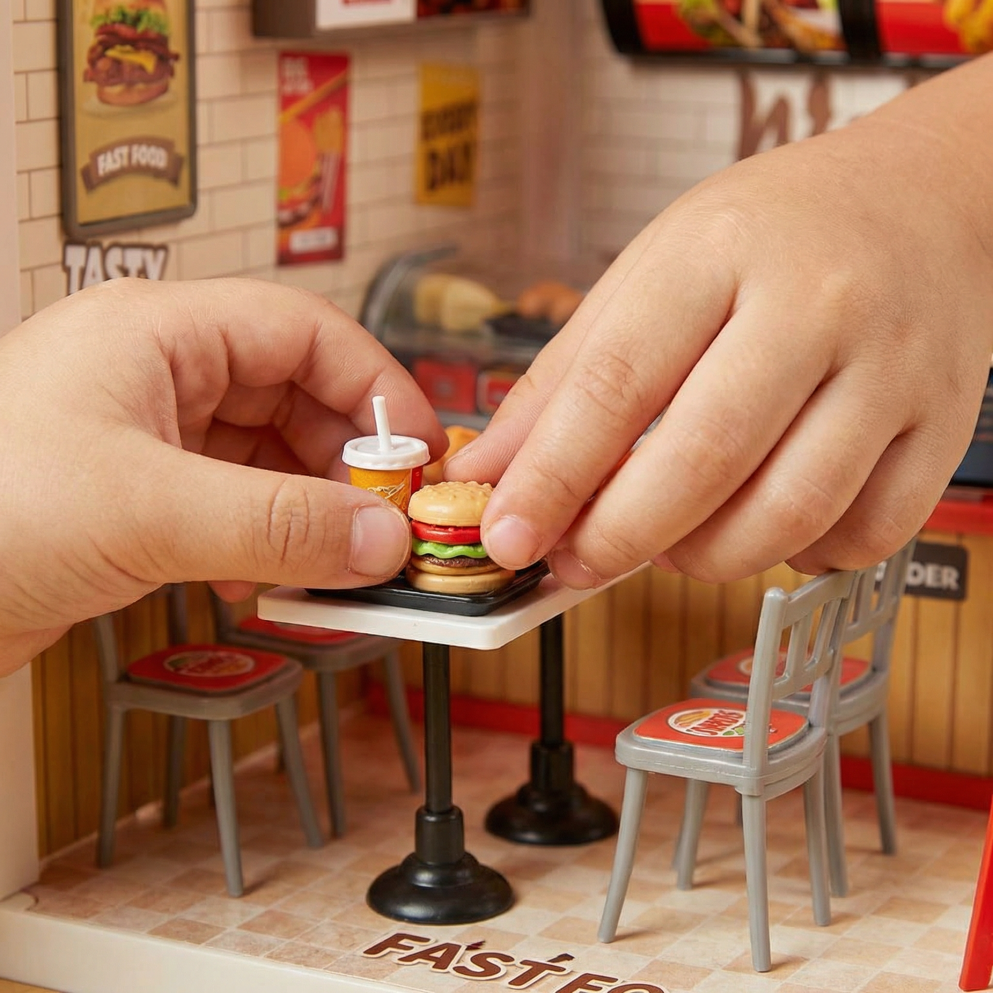 DIY Mini Fast Food Shop Building Set - Image 6