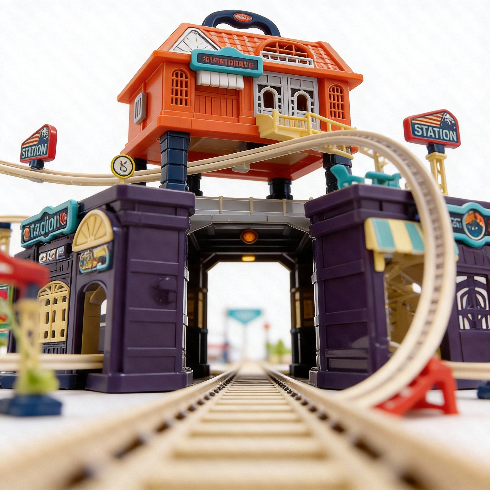 Track City Railway Play Set – 154 PCS - Image 4